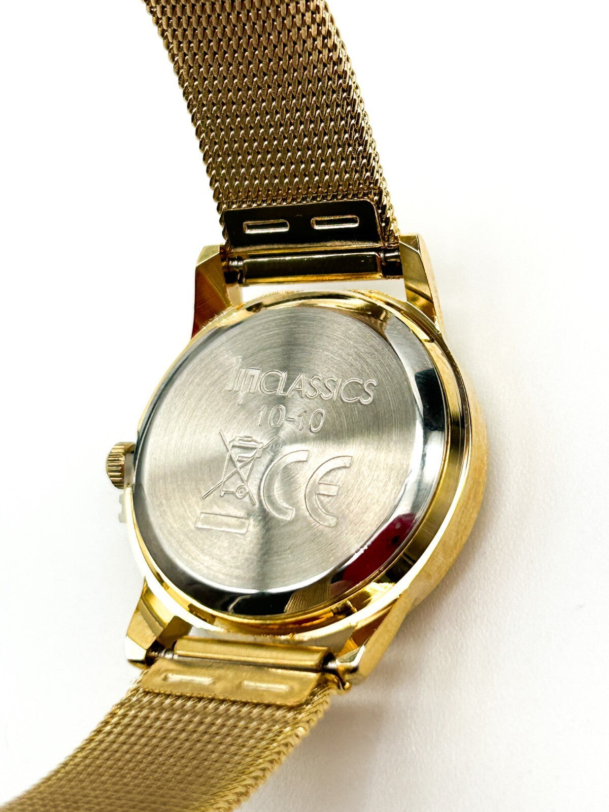 Vintage New LIP Classics Gold Tone Ladies Quartz Mesh Bracelet Watch Untested