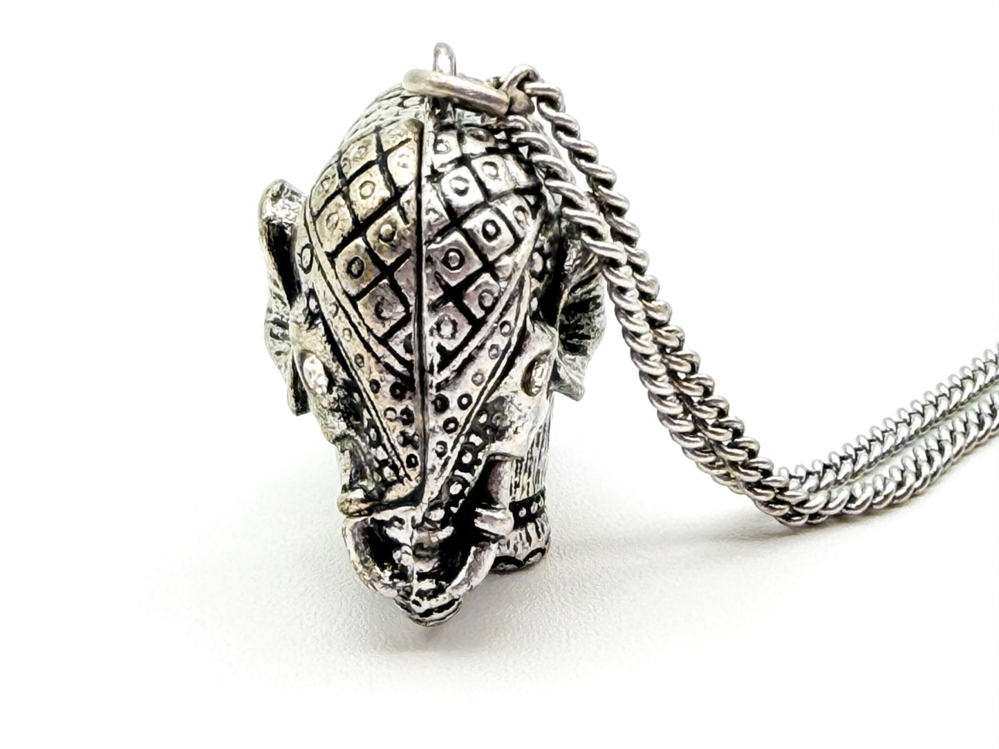 Accessorize Silver Tone Elephant Charm Pendant Long Necklace Boho